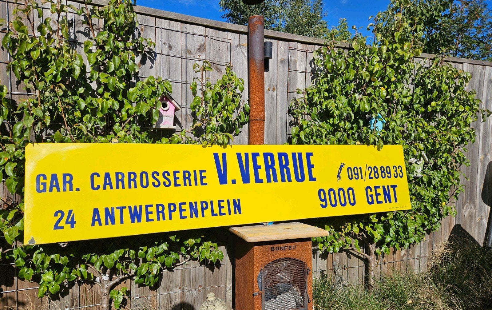 Emaille bord Gent, carrosserie /garage, Ophalen