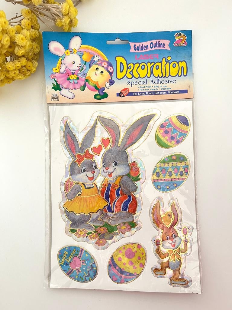 Planche d'autocollants Laser de Pâques - 1998, Divers, Pâques, Neuf, Enlèvement ou Envoi