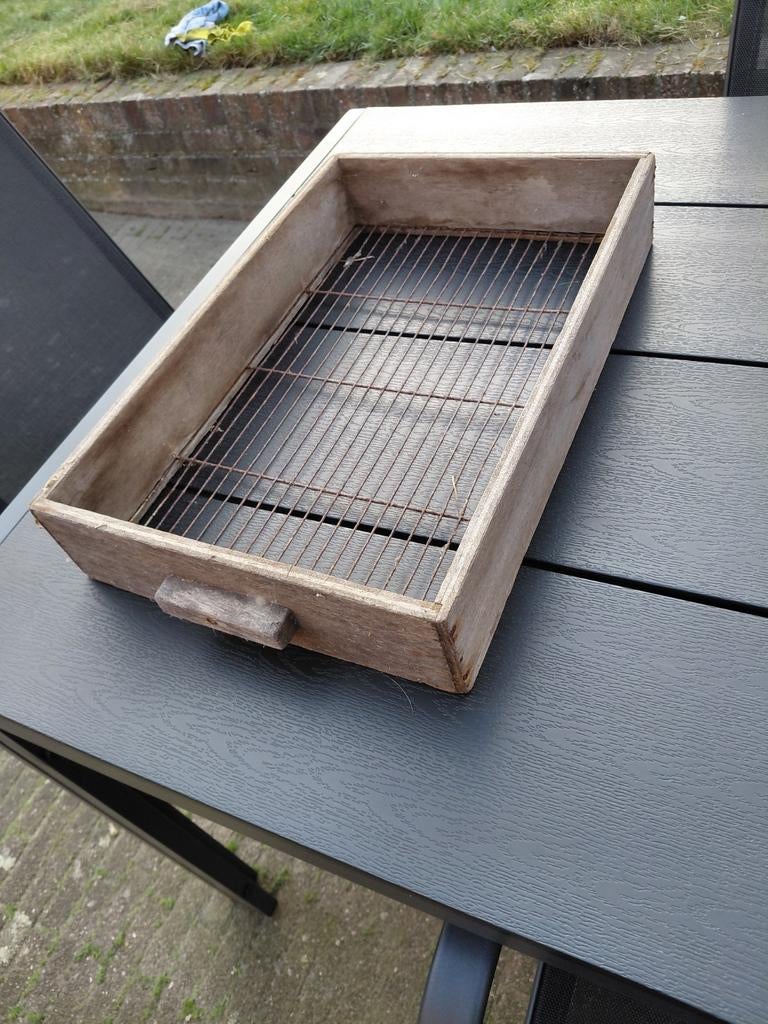 Brocante aardappelbak / zeefbak, Ophalen
