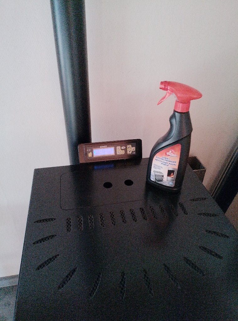 Pelletkachel + Inox kachel buis 12kW- 10.9KW, Ophalen, Gebruikt, Vrijstaand, Pelletkachel