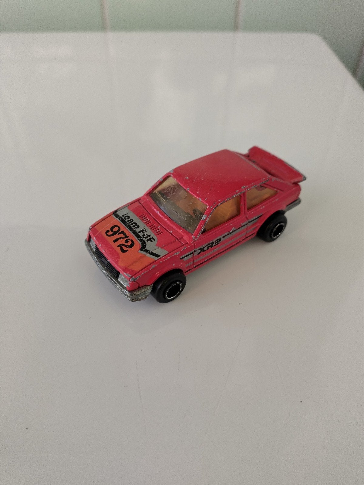 Majorette Ford Escort XR3i AFHALING LEES BESCHRIJVING, Enlèvement, Utilisé, Voiture, Majorette