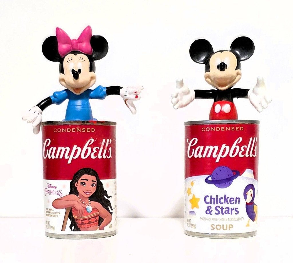 Mickey & Minnie x Campbell - Koen Betjes., Antiek en Kunst, Ophalen of Verzenden