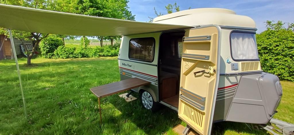 Eriba puck mooie staat met toebehoren, Caravans en Kamperen, Particulier, Reservewiel, Eriba