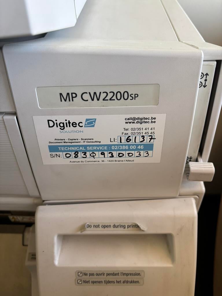 Plotter Ricoh, Ophalen, Zo goed als nieuw