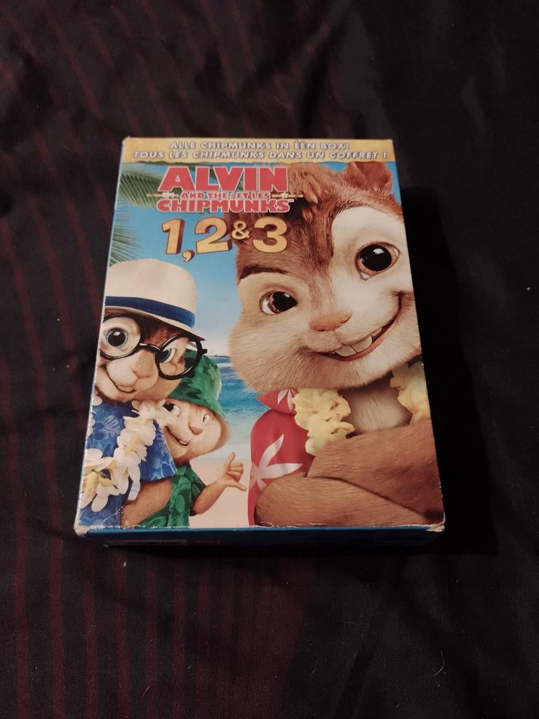 Te koop in een dvd-boxset: de Alvin and the Chipmunks-trilog, Tekenfilm, Ophalen of Verzenden, Zo goed als nieuw, Alle leeftijden