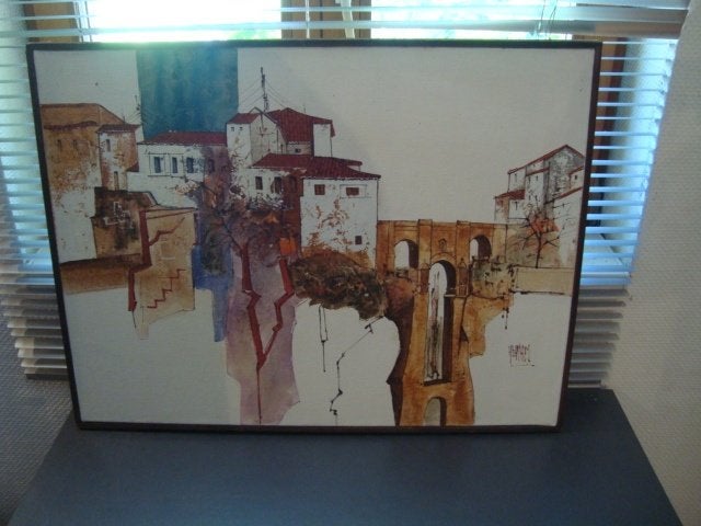 HUILE SUR TOILE, Antiquités & Art, Art | Peinture | Classique, Peinture à l'huile, Paysage, Signé, Enlèvement