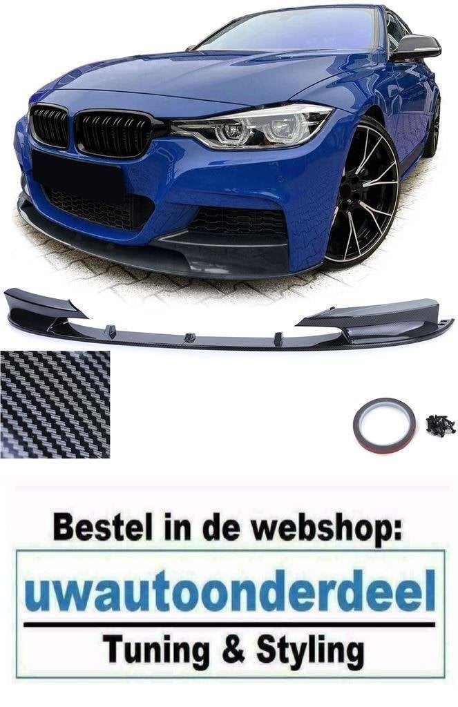 Cup Spoiler Splitter Carbon Look Voor 3 Serie F30 F31 M Pakk, Envoi