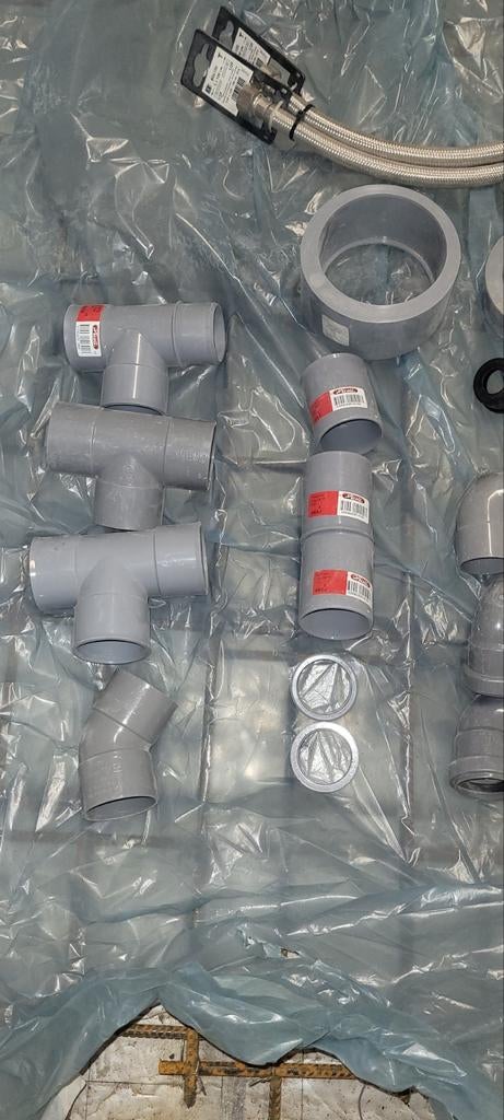 Pvc bochtten,randisolatie,bouwfolie,preskoppelingen..., Doe-het-zelf en Bouw, Ophalen