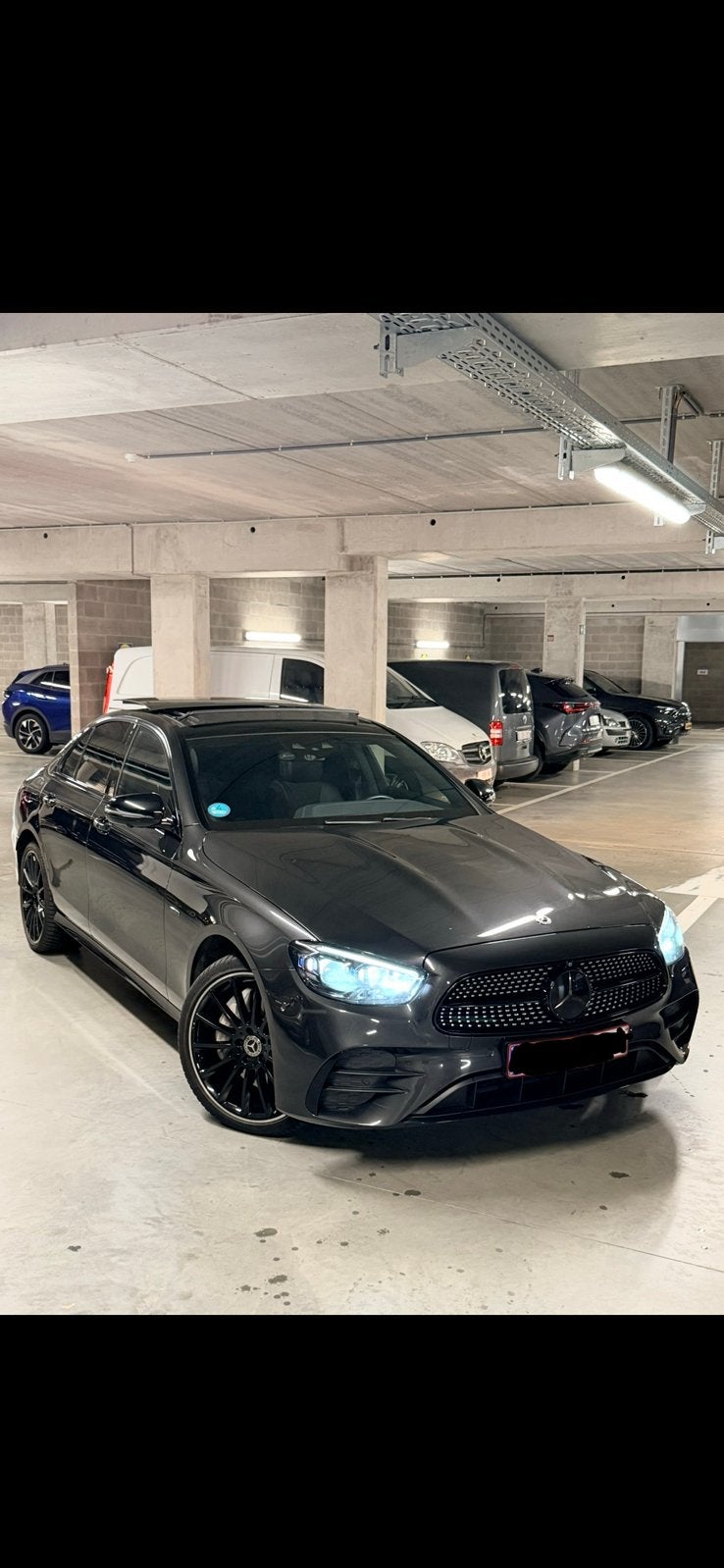 Mercedes Benz E300de AMG 2020 306 ch option complè look E63s, Autos, Argent ou Gris, Achat, 42 g/km, Carnet d'entretien