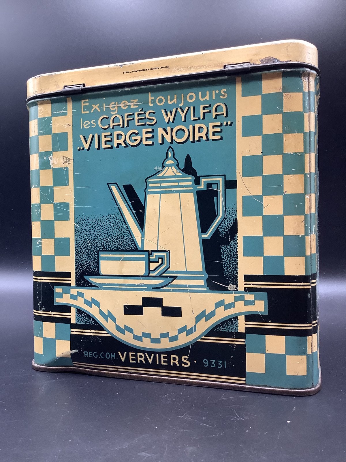 Ancienne boite à café Wylfa (Verviers), Enlèvement ou Envoi, Comme neuf, Café