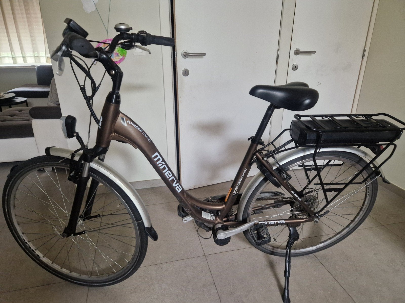Minerva voyager comfort elektrische fiets met lader, Ophalen
