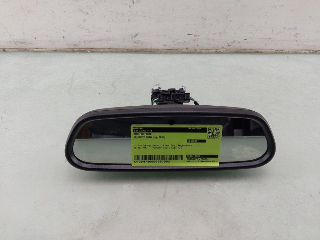 RETROVISEUR INTERIEUR Peugeot 5008 II (M4 / MC / MJ / MR), Kontakt-peugeot@peugeot.com, Utilisé, Peugeot Deutschland GmbH, Bahnhofsplatz
65423  Rüsselsheim, DE