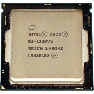 Intel Xeon 1230 v5 4c/8t 3,4 GHz-aansluiting 1151 80w tdp, LGA 1151, 4-core, Refurbished, Intel Xeon