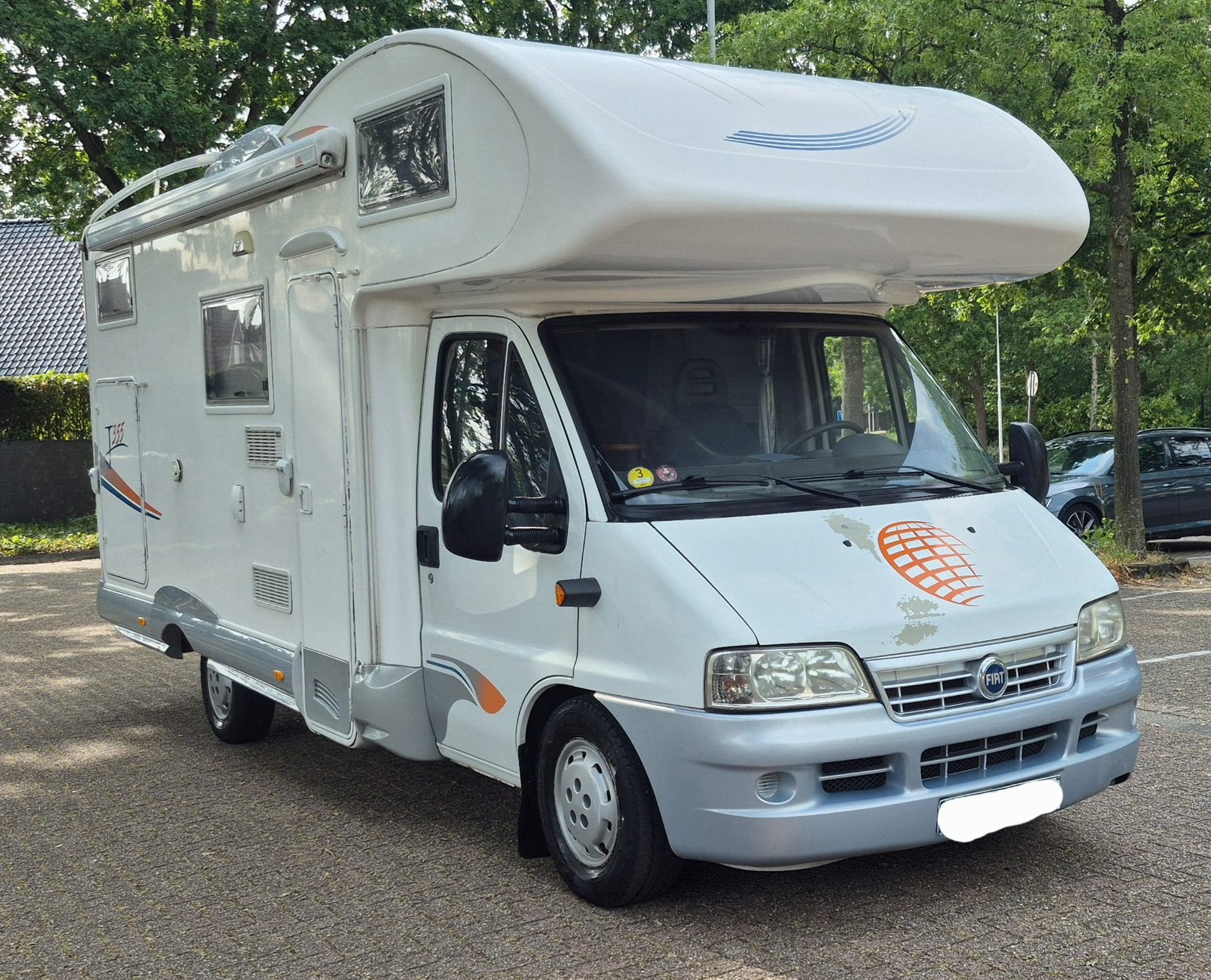 Fiat Ducato 2.8 JTD 2005 joint j355, Jusqu'à 4, Siège standard, Douche, Diesel