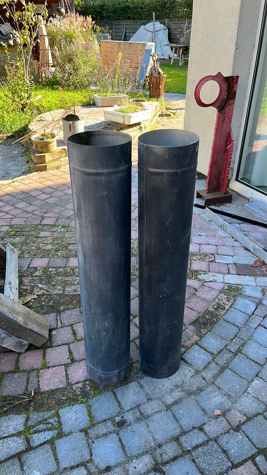 Enkelwandige kachelbuis 180 mm, Ophalen, Gebruikt, Houtkachel, Hangend