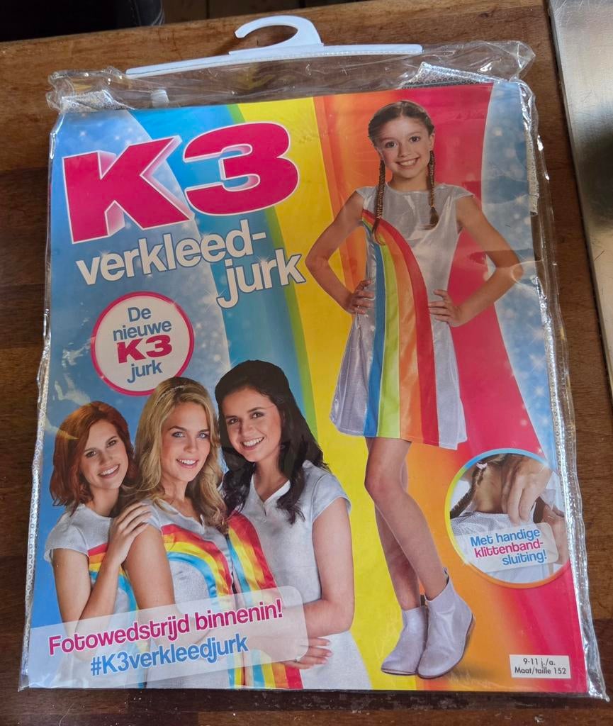 K3 Verkleedjurk Regenboog : nieuw, Kinderen en Baby's, Carnavalskleding en Verkleedspullen, Nieuw, Meisje, Ophalen of Verzenden