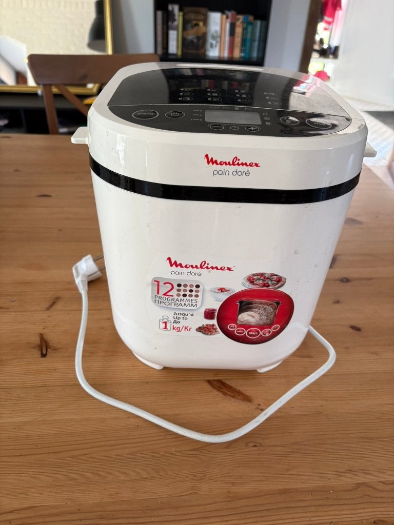 Moulinex broodbakmachine, Gebruikt, Meer dan 10 programma's, 400 tot 800 gram deeg, Ophalen