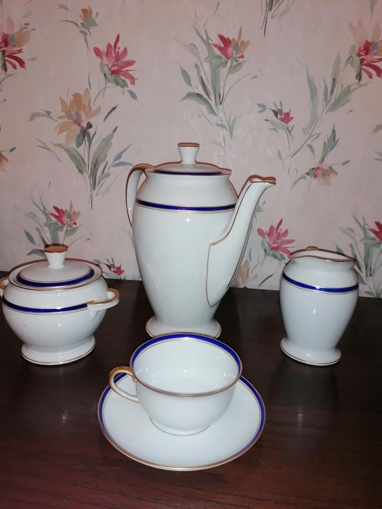 Service à café en porcelaine de Baudour, Antiquités & Art, Enlèvement