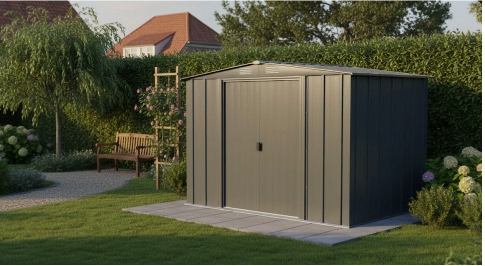tuinhuis 9,3m2, Enlèvement, Utilisé, Abri de jardin