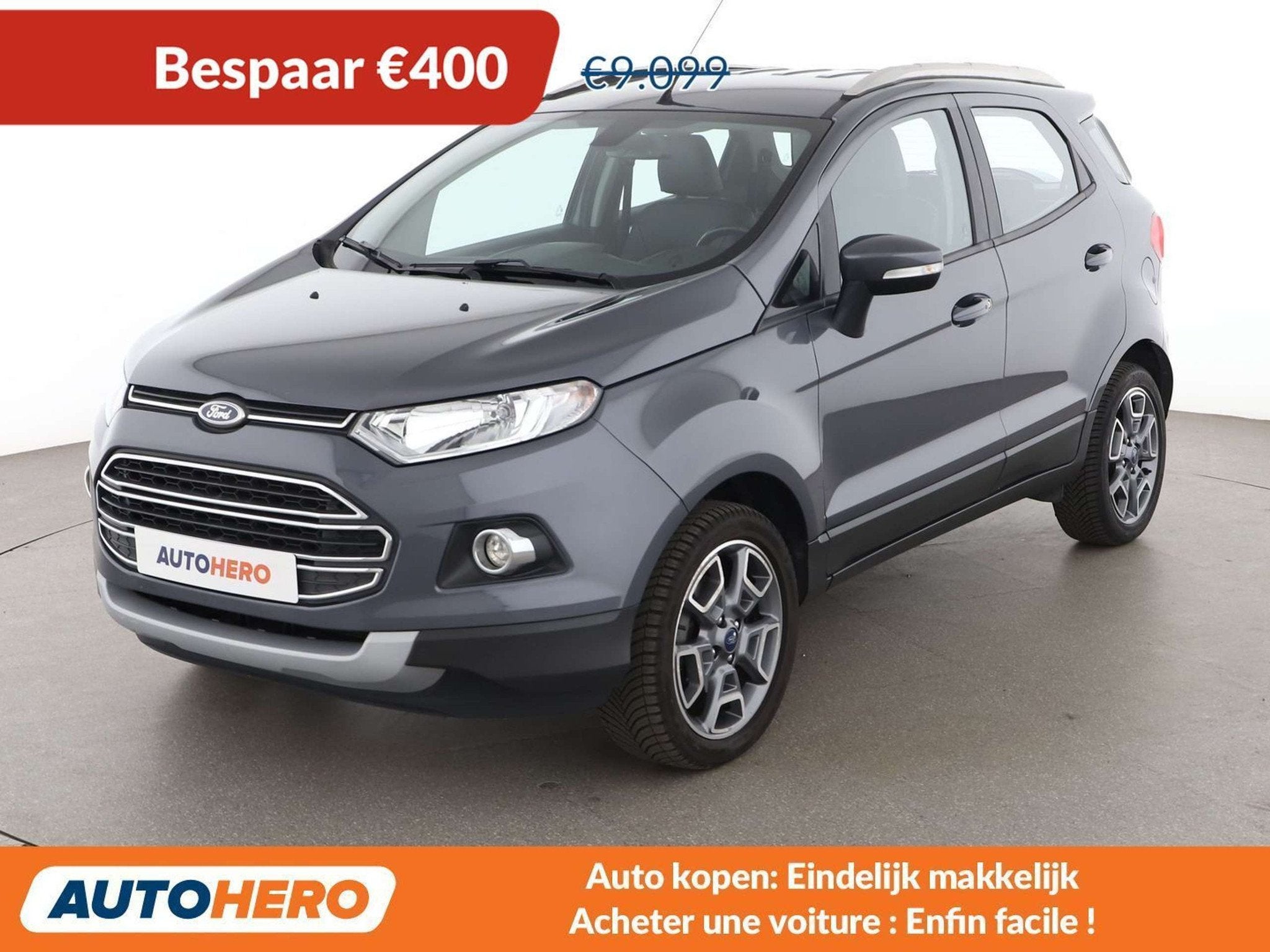 Ford EcoSport 1.0 EcoBoost Titanium, Autos, Argent ou Gris, Achat, 998 cm³, Ecosport