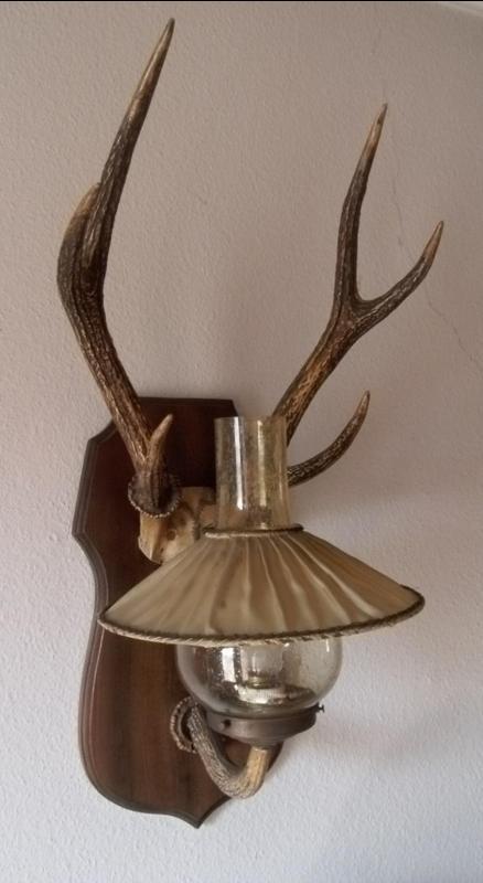 wandlamp ( lamp met gewei ), Enlèvement