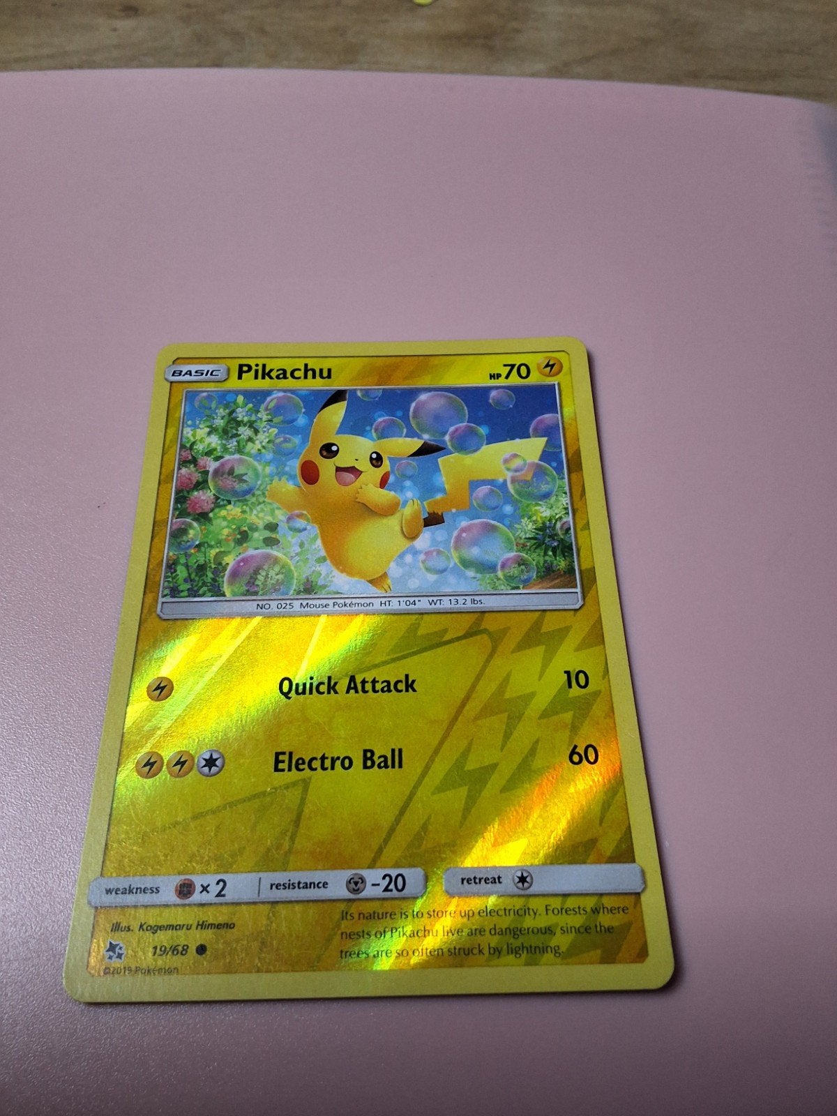 pikachu 19/68, Ophalen