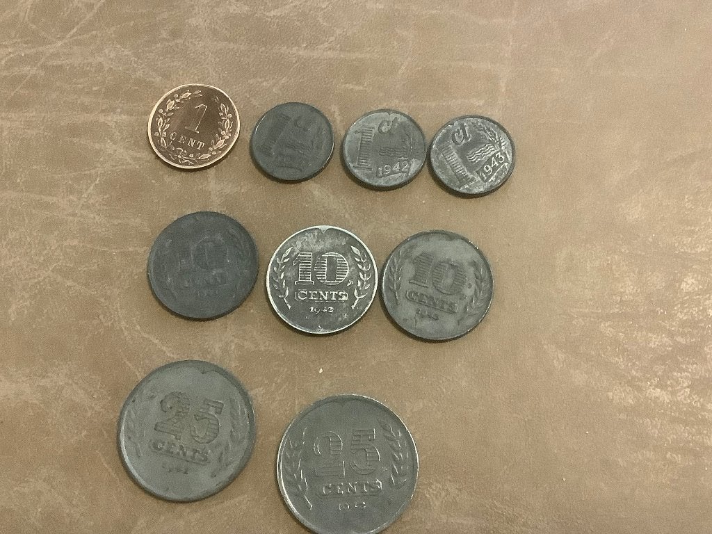 nederlandse munten uit wo2, Ophalen of Verzenden, 1 cent