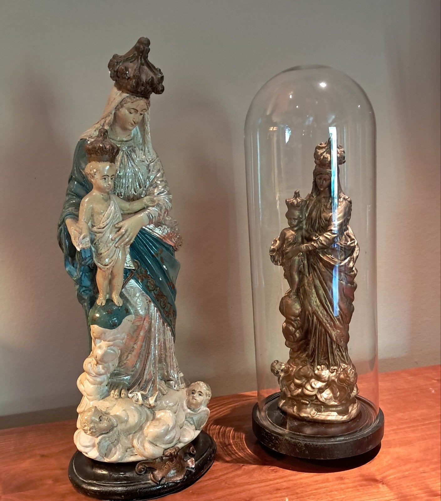 Antieke  beelden, Notre dame de Victoires, Antiek en Kunst, Ophalen of Verzenden