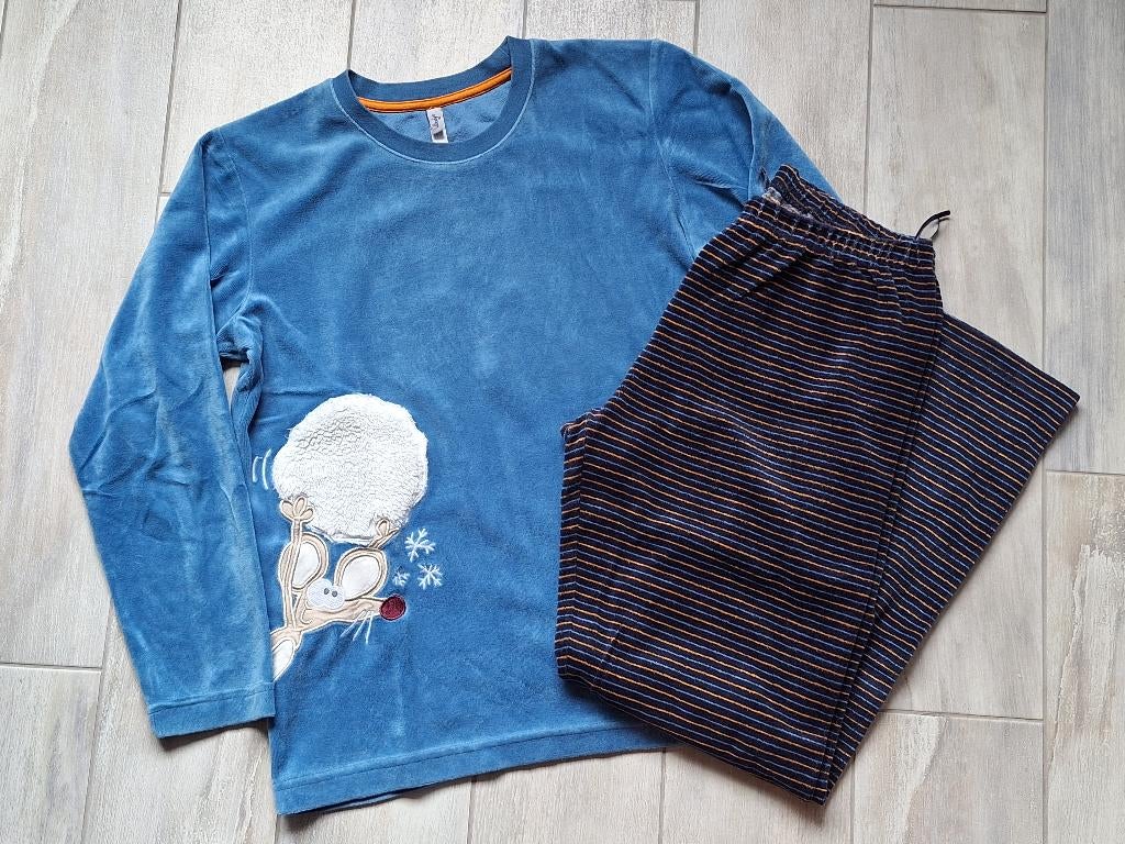 ★ M152 - Woody Pyjama velours thema muis, Garçon, Enlèvement ou Envoi, Vêtements de nuit ou Sous-vêtements, Utilisé