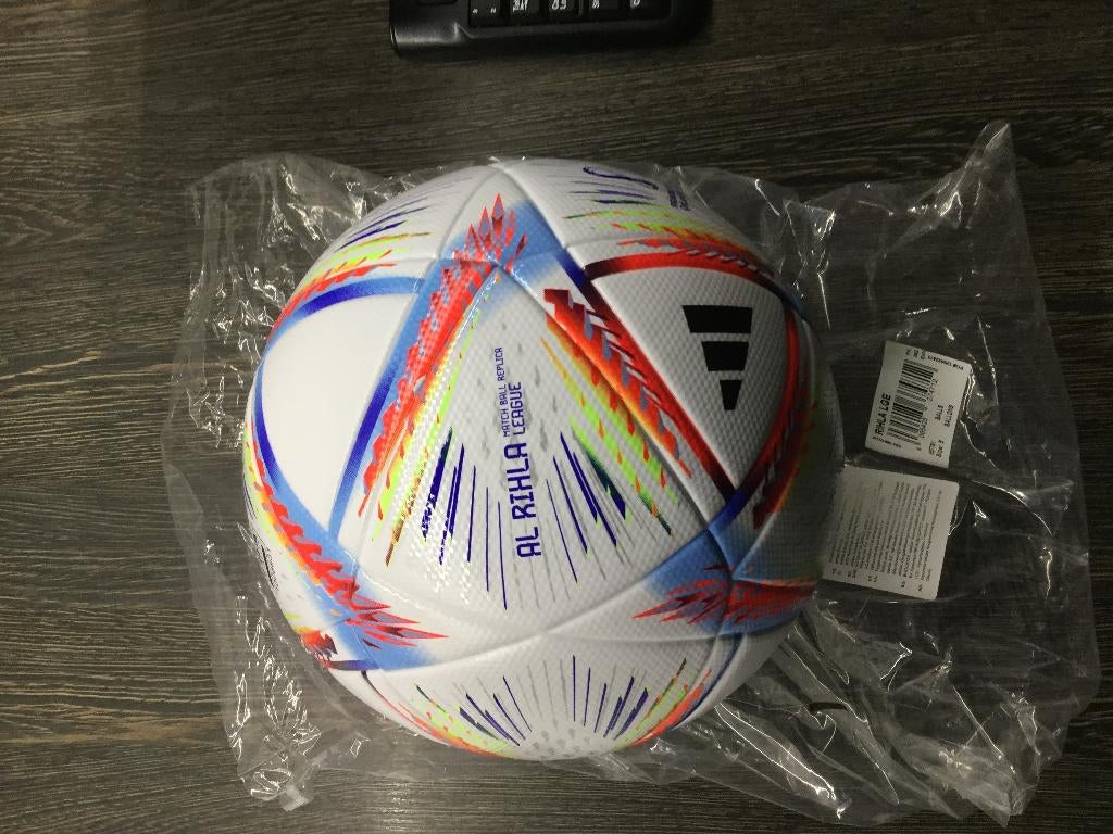 voetbal AL RIHLA LEAGUE MATCH BALL REPLICA SIZE 5 WK QATAR, Ophalen of Verzenden