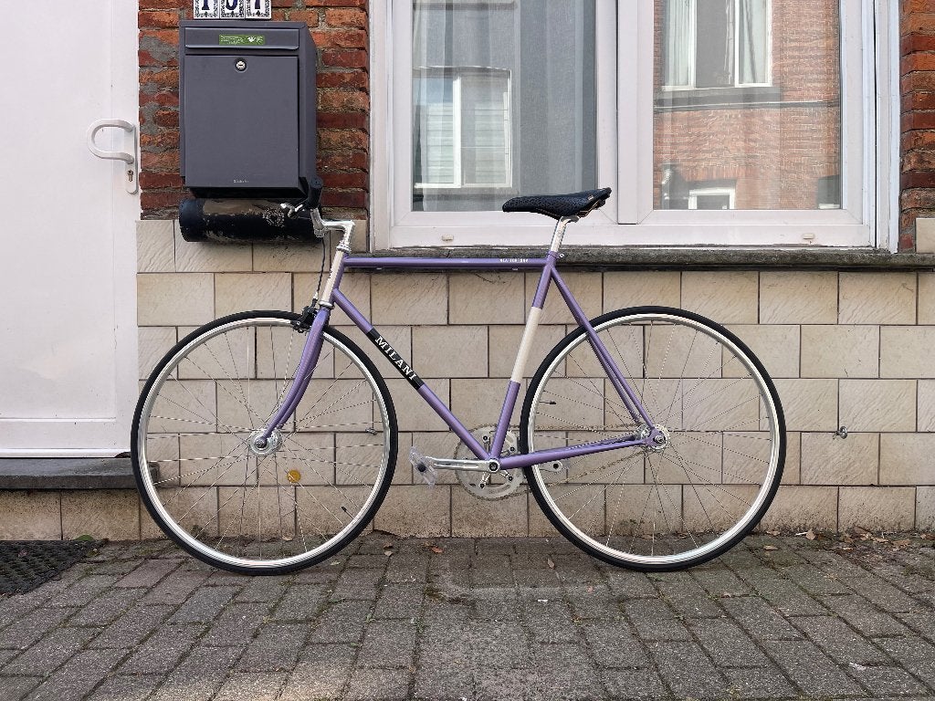 (Fixed gear) fiets, Fietsen en Brommers, Fietsen | Racefietsen, Minder dan 10 versnellingen, 26 inch, Staal, Velgrem