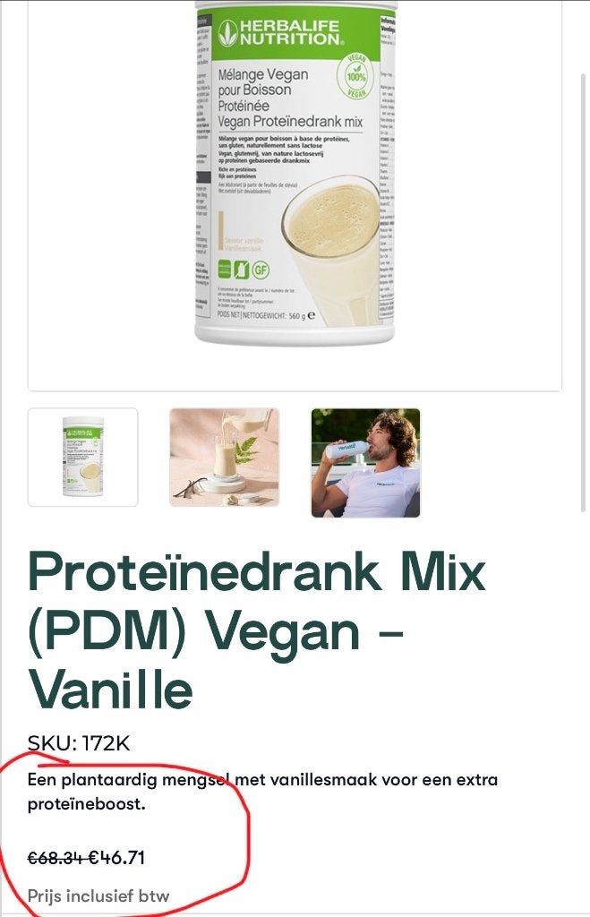 Herbalife shake vanille, Enlèvement ou Envoi, Neuf, Poudre ou Boisson