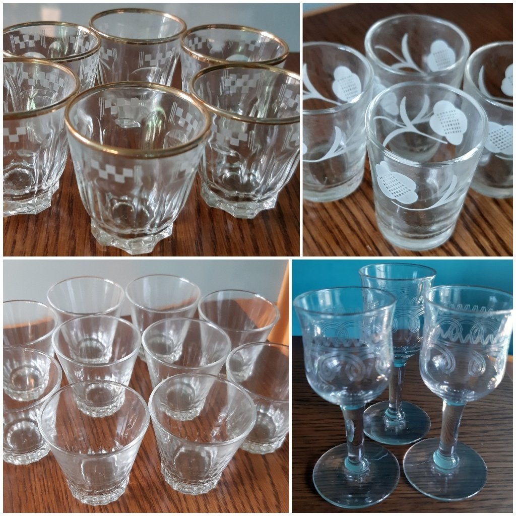 Borrel/likeurglaasjes, Enlèvement