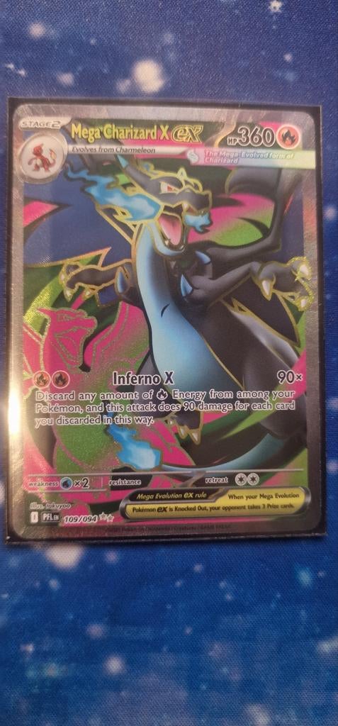 Pokemon Phantasmal Flames Mega Charizard X ex (PFL 109), Hobby en Vrije tijd, Verzamelkaartspellen | Pokémon, Ophalen of Verzenden