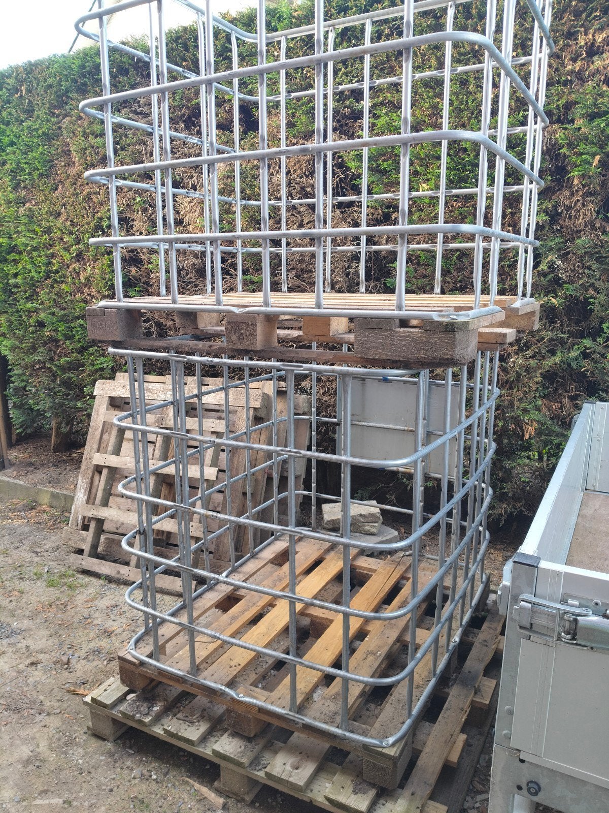 2 ibc houtkratten, Tuin en Terras, Brandhout, Ophalen