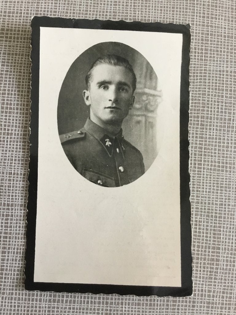 Soldat A.Houlmont Tintigny tué par les Allemands 1944, Collections, Envoi, Image pieuse