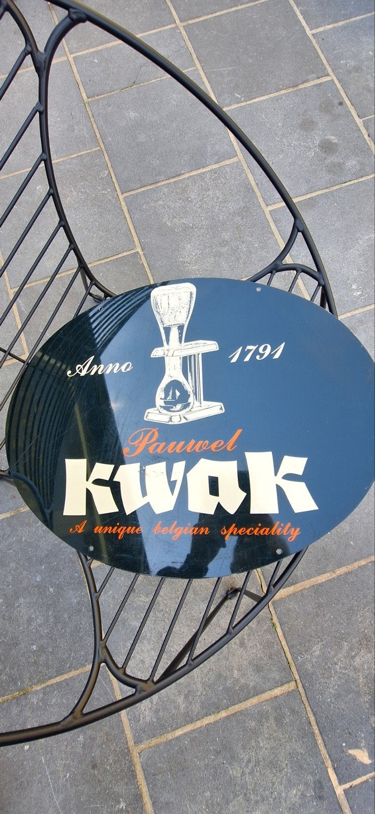 aluminium plaat Kwak, Verzamelen, Ophalen, Zo goed als nieuw, Reclamebord, Plaat of Schild, Overige merken