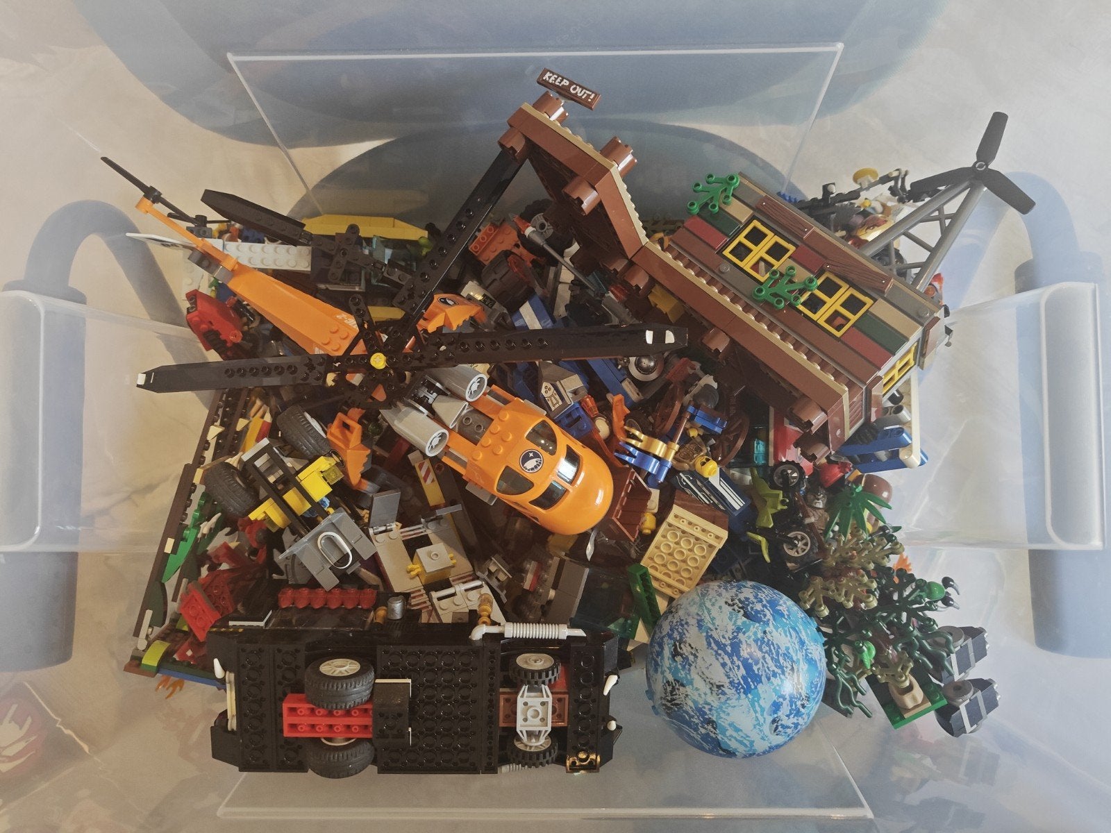 doos lego bulk, Ophalen