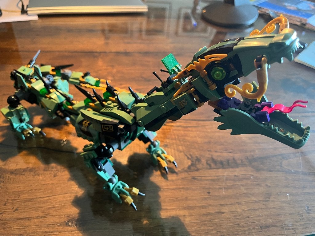 LEGO Ninjago 70612 Groene Ninja Mecha Draak, Kinderen en Baby's, Lego, Inclusief accessoires, Ophalen of Verzenden, Zo goed als nieuw