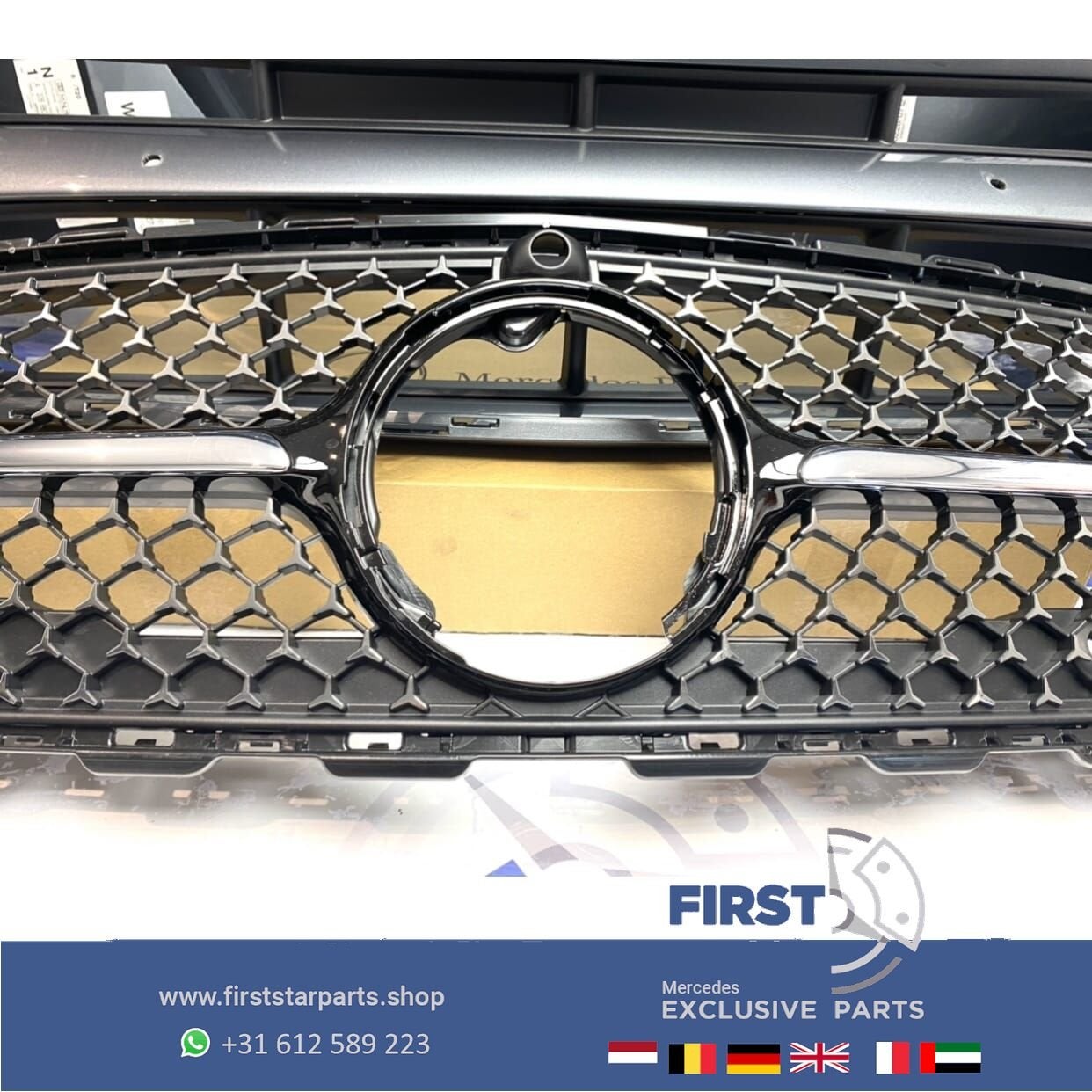 2014 W206 S206 AMG VOORBUMPER DIAMOND STARS GRIL 2021-2024 o, Utilisé, -, -, Enlèvement ou Envoi