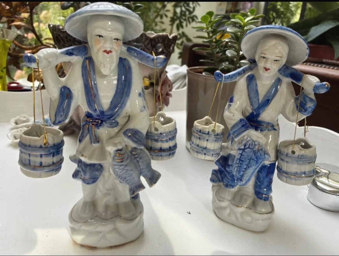 Beeldje van een Chinese visser, Ophalen