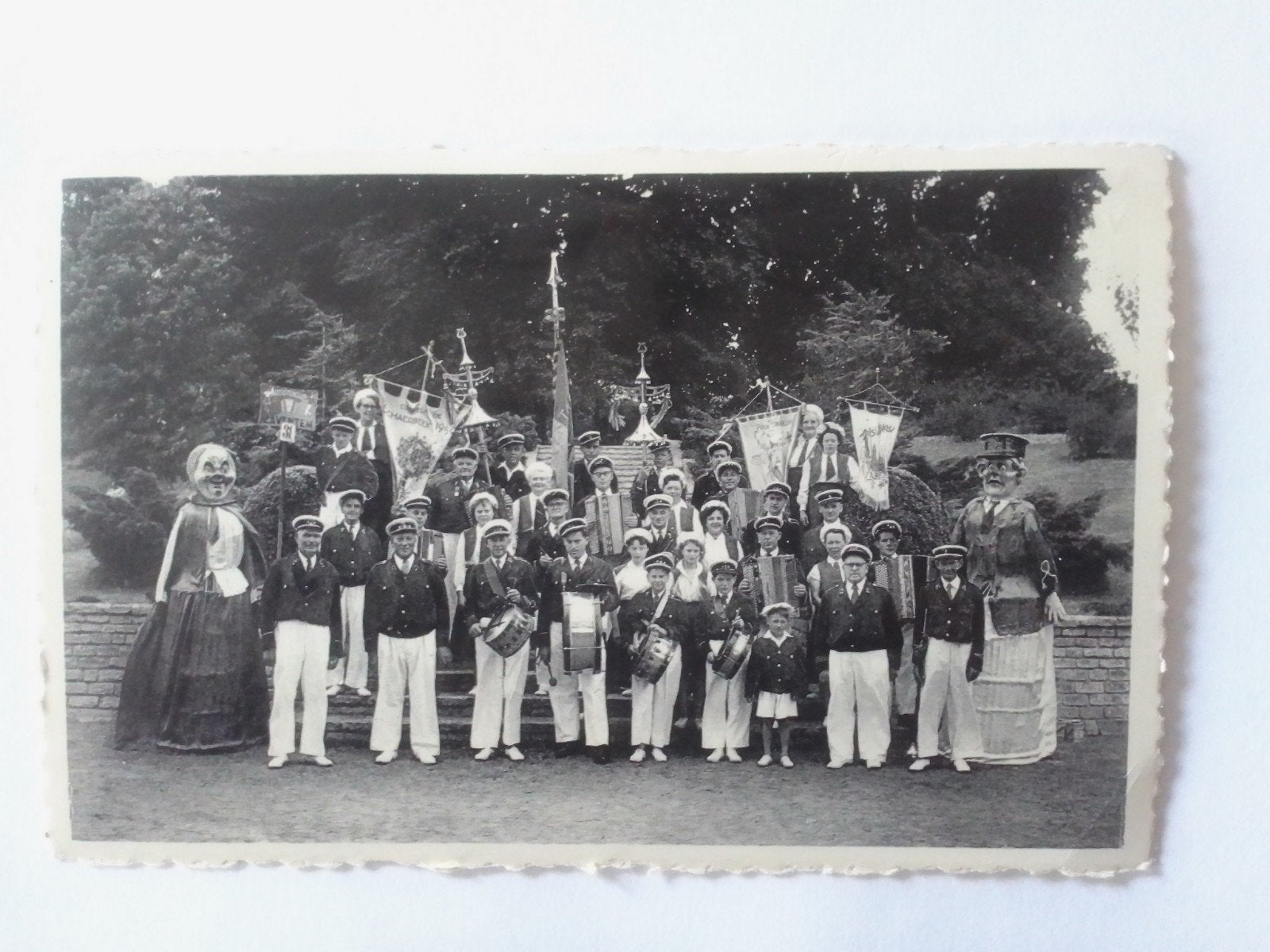 ZAVENTEM KONINKLIJK ARTISTENCLUB avec des géants, Envoi, 1940 à 1960, Non affranchie, Brabant Flamand