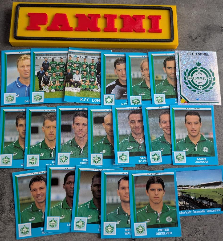 LOT DE 20 AUTOCOLLANTS PANINI FOOTBALL 2000 LOMMEL FC, Enlèvement ou Envoi, Neuf