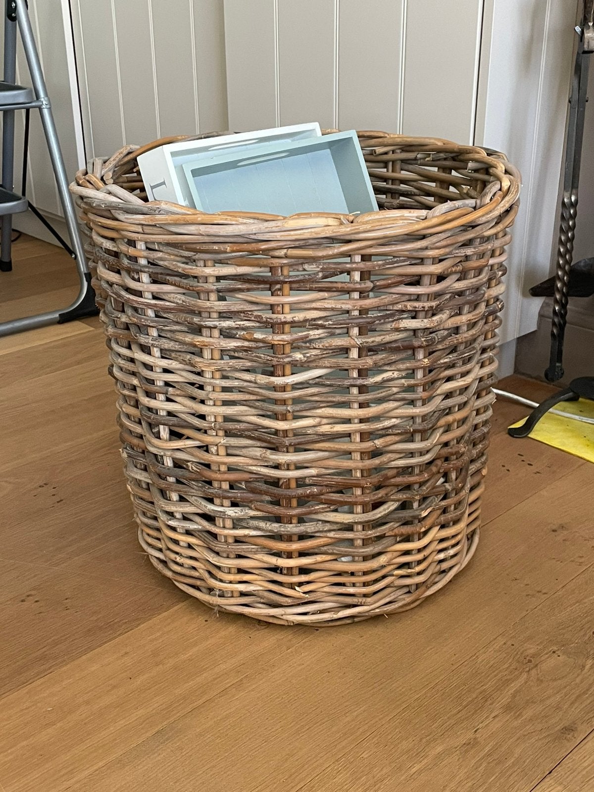 Rieten mand 50 cm, Ophalen, Zo goed als nieuw, Mand