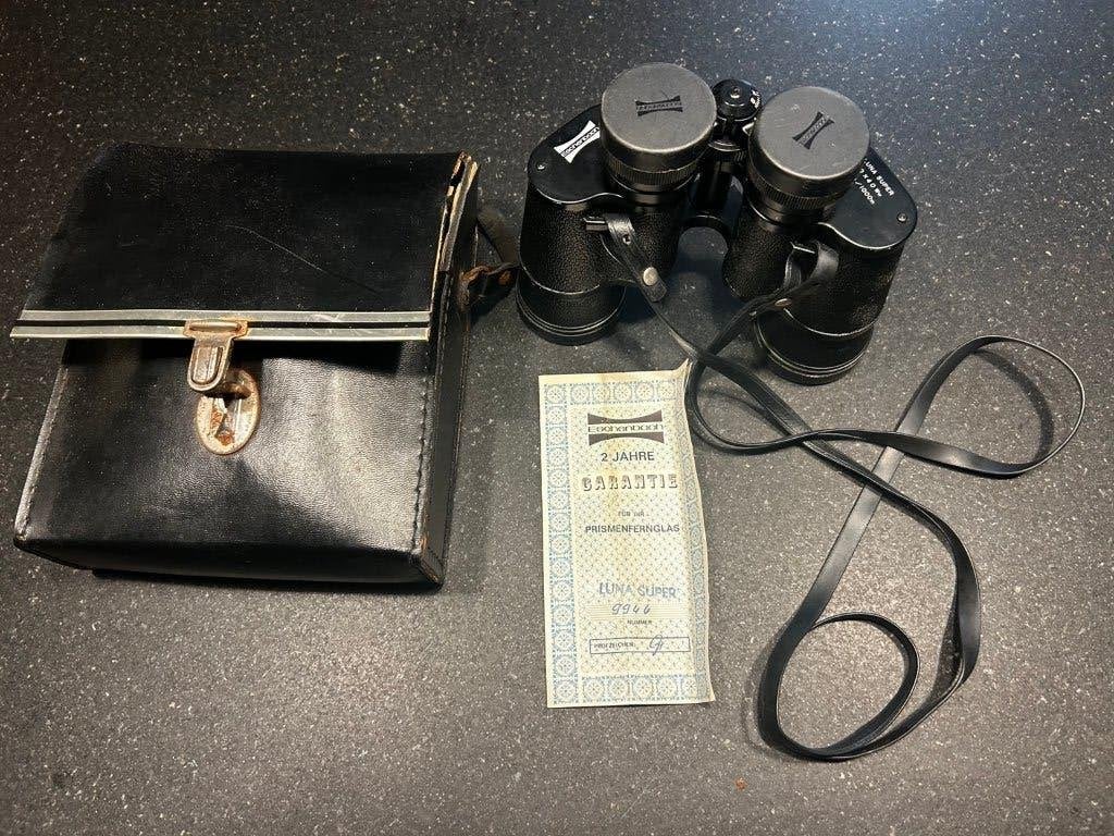 Vintage Eschenbach Luna Super 10x40 verrekijker, Ophalen, Gebruikt, Porro (met knik), 8 tot 12x