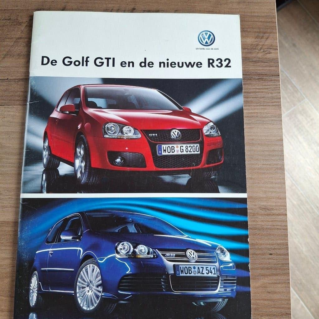 V.W.  De Golf GTI en de nieuwe R R32    01/2006, Livres, Enlèvement ou Envoi, Neuf, Volkswagen