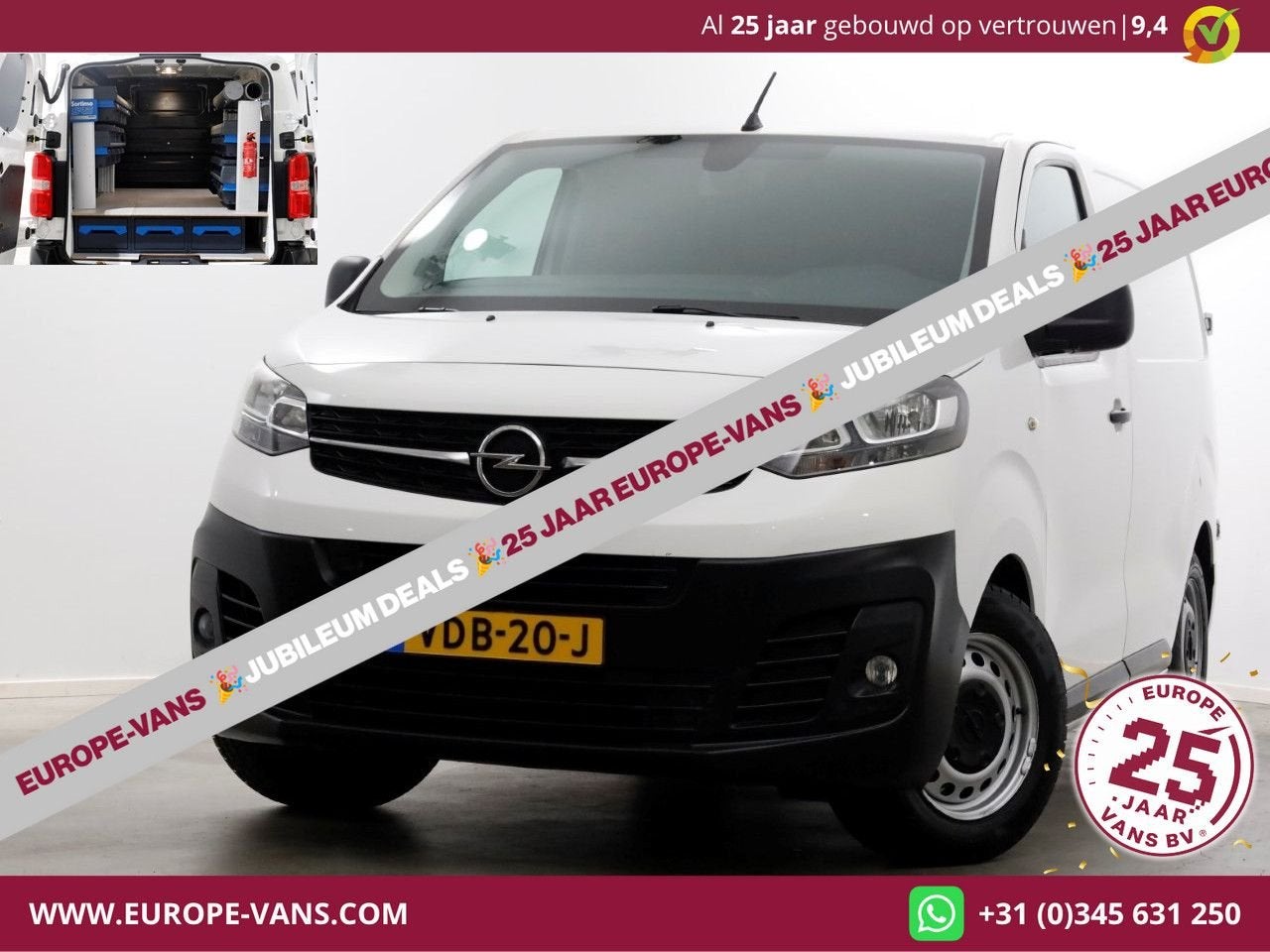 Opel Vivaro 1.5 CDTI 102pk XS Compact Edition Airco/Sortimo, Wit, 178 g/km, Bedrijf, Onderhoudsboekje