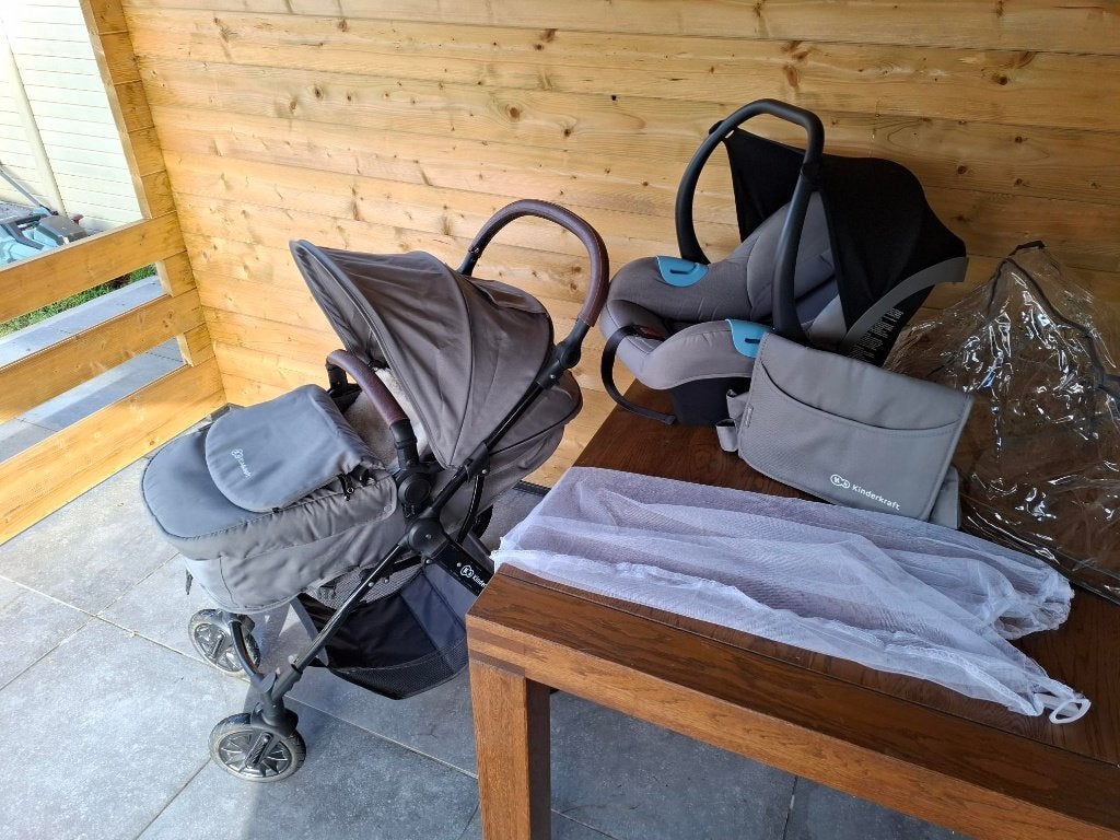 Kinderwagen - 3in1, Kinderen en Baby's, Kinderwagens en Combinaties, Ophalen, Zo goed als nieuw, Kinderwagen, Verstelbare duwstang