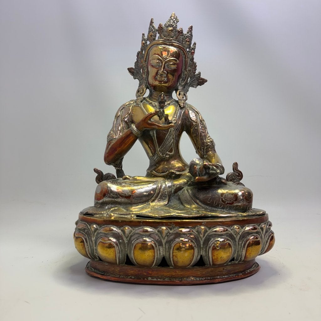 Grand Bouddha Vajrasattva, Antiquités & Art, Enlèvement ou Envoi, Religion, Brons, 20 - 50 cm