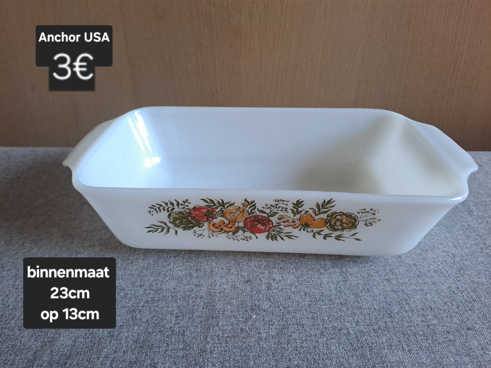 Vintage ovenschaal Anchor USA, Antiek en Kunst, Ophalen